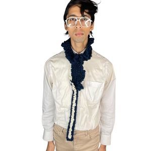 handmade Ruffle Collar crochet scarf anime spring adjustable necklace